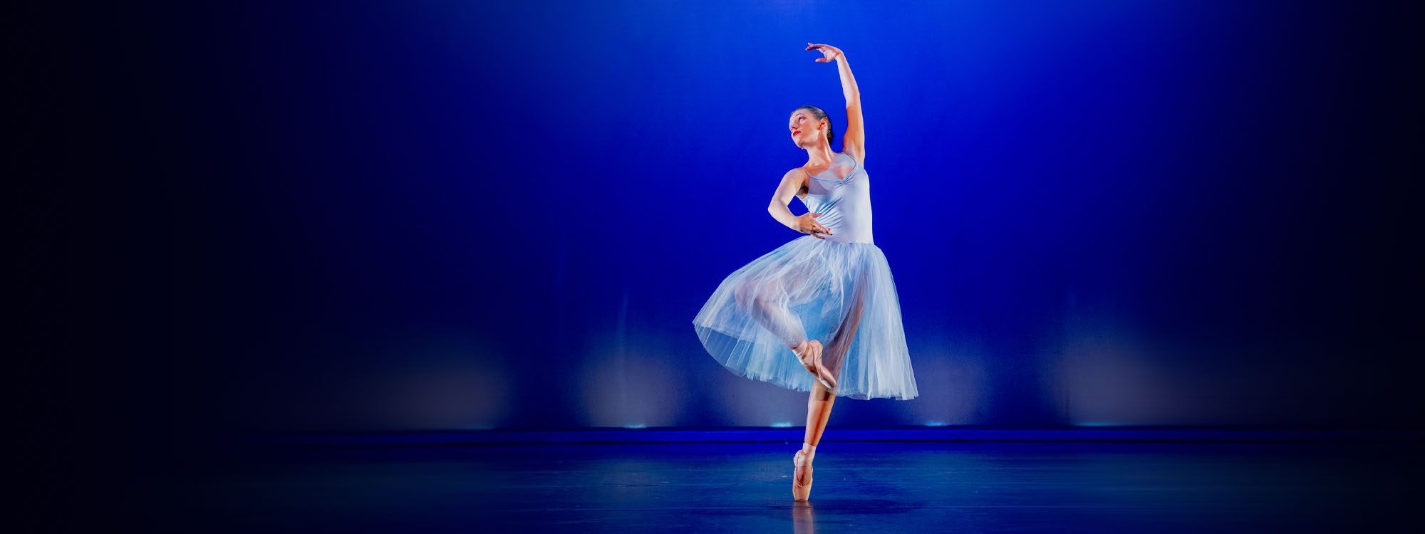 Dancer performs ballet